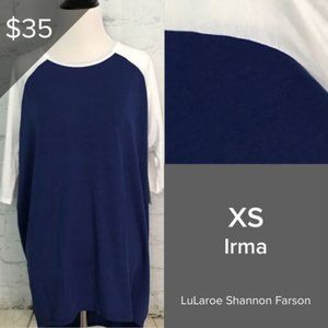 NWT Lularoe Irma Short Sleeve Top Blouse Shirt